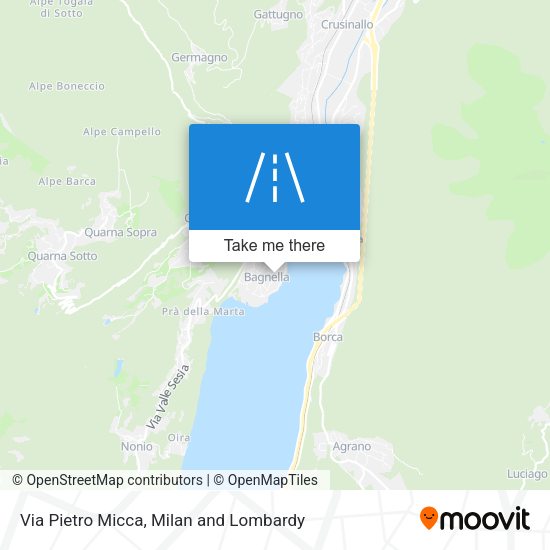 Via Pietro Micca map