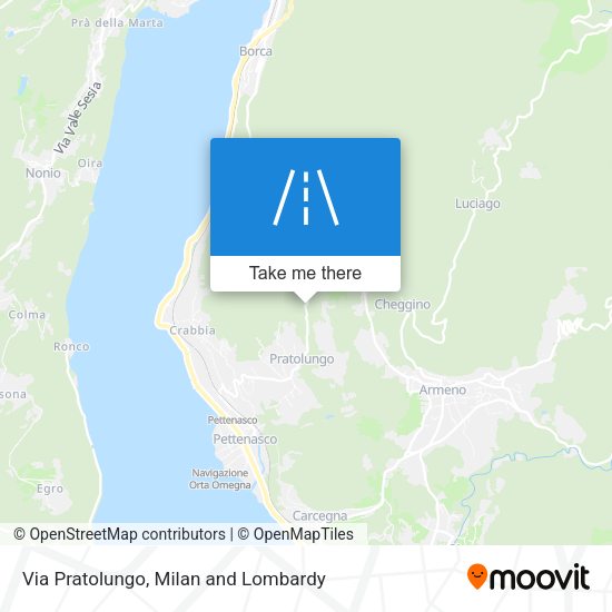 Via Pratolungo map