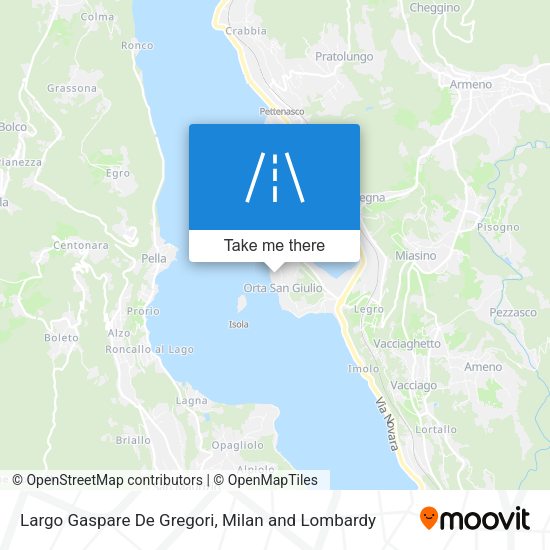 Largo Gaspare De Gregori map