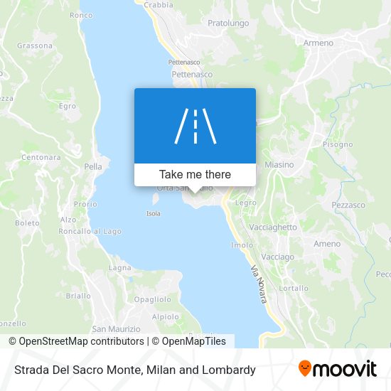 Strada Del Sacro Monte map