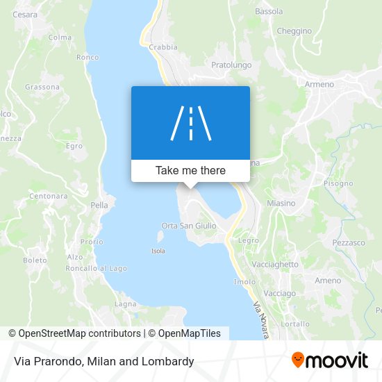 Via Prarondo map