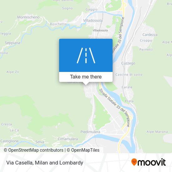 Via Casella map