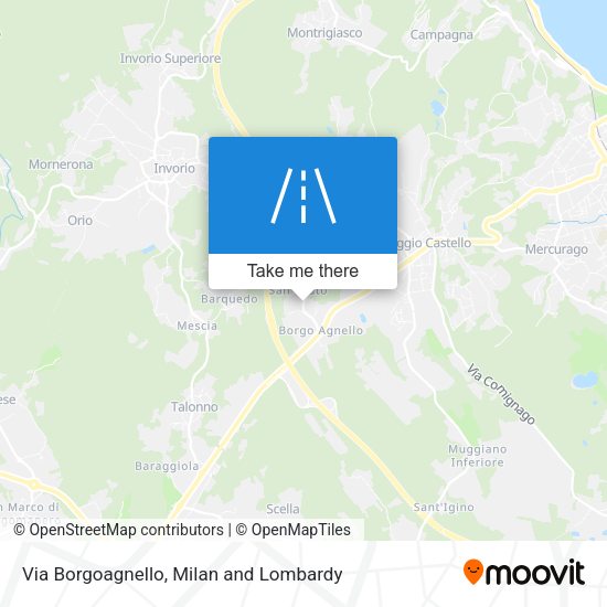 Via Borgoagnello map