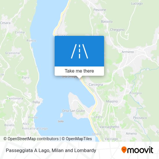 Passeggiata A Lago map