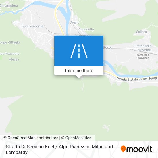 Strada Di Servizio Enel / Alpe Pianezzo map