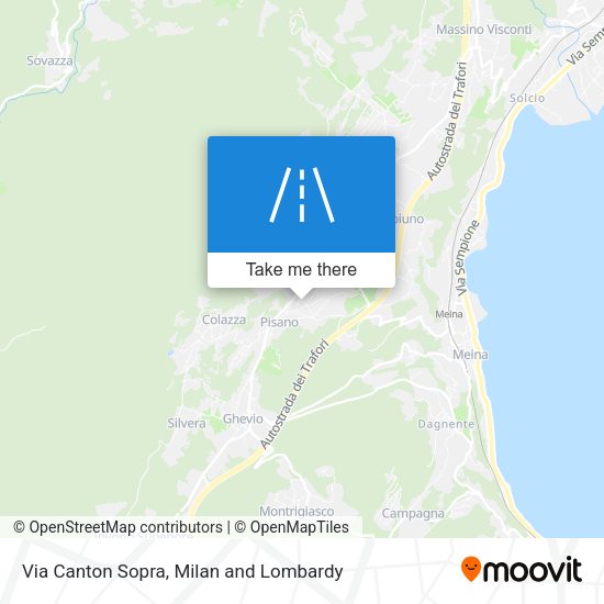 Via Canton Sopra map