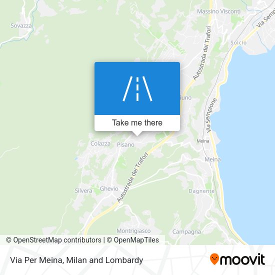 Via Per Meina map