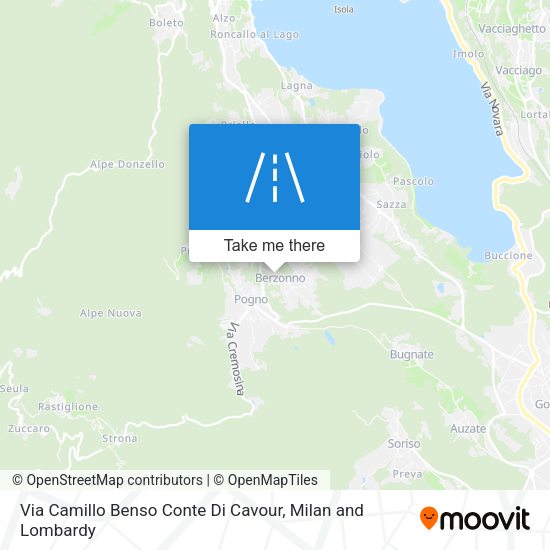 Via Camillo Benso Conte Di Cavour map