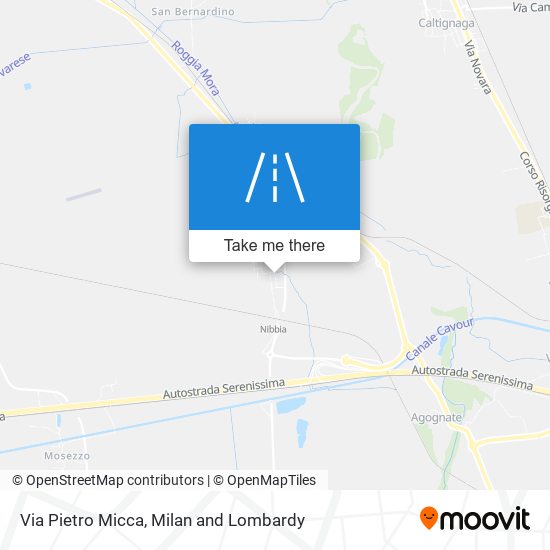 Via Pietro Micca map