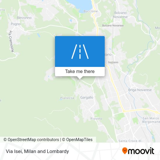 Via Isei map