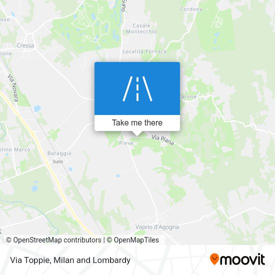 Via Toppie map