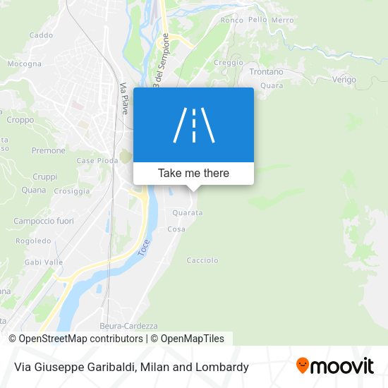 Via Giuseppe Garibaldi map