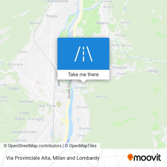 Via Provinciale Alta map