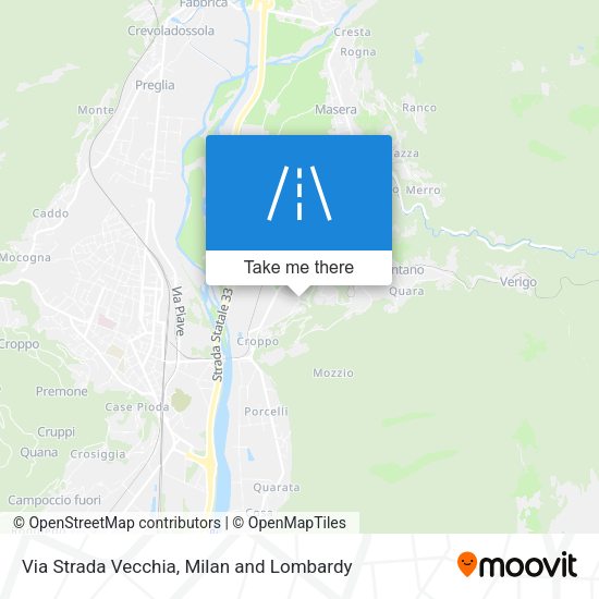 Via Strada Vecchia map