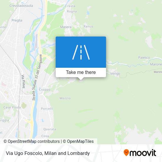 Via Ugo Foscolo map
