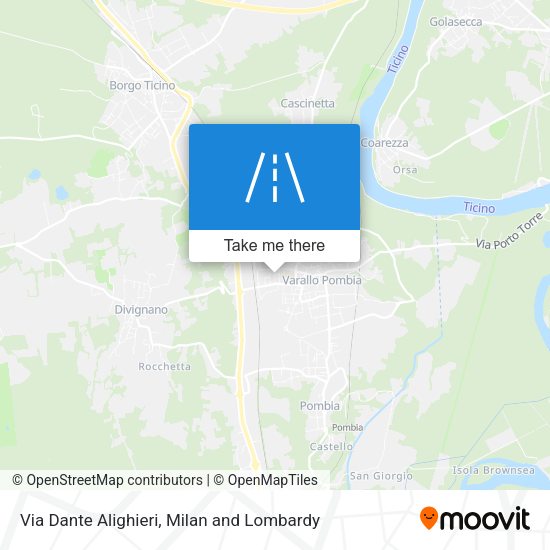 Via Dante Alighieri map
