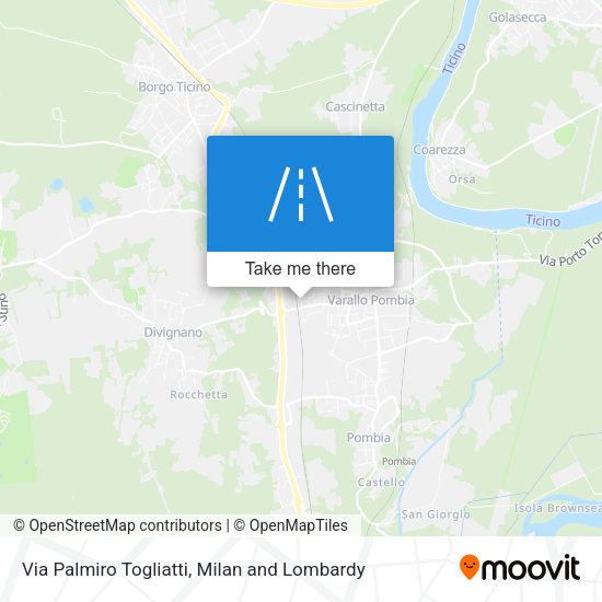 Via Palmiro Togliatti map
