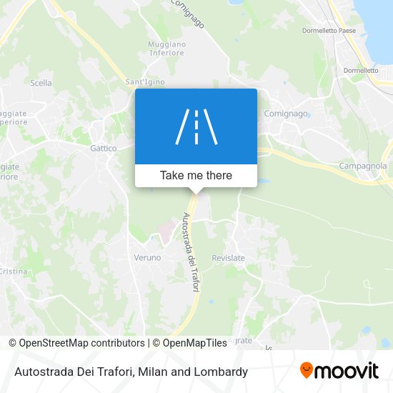 Autostrada Dei Trafori map