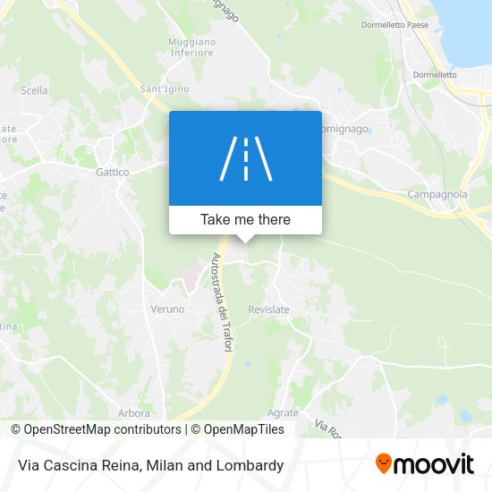 Via Cascina Reina map