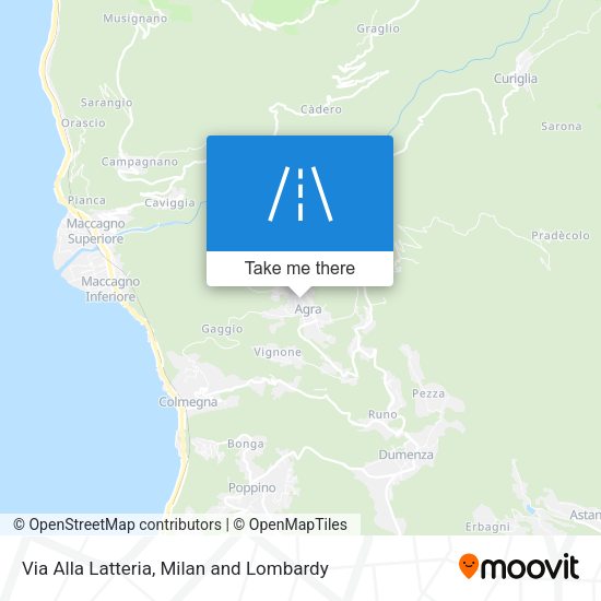 Via Alla Latteria map