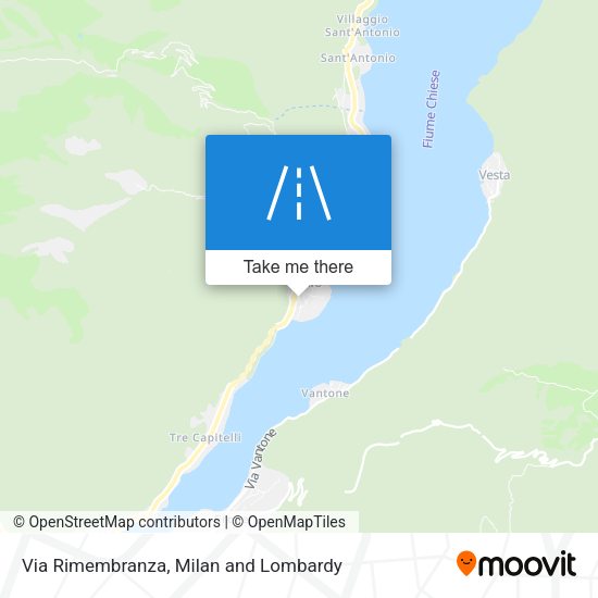 Via Rimembranza map