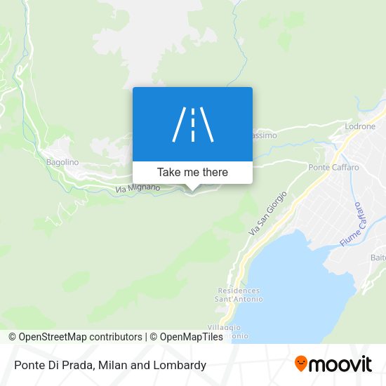 Ponte Di Prada map