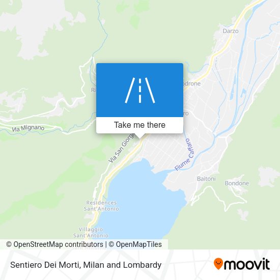 Sentiero Dei Morti map