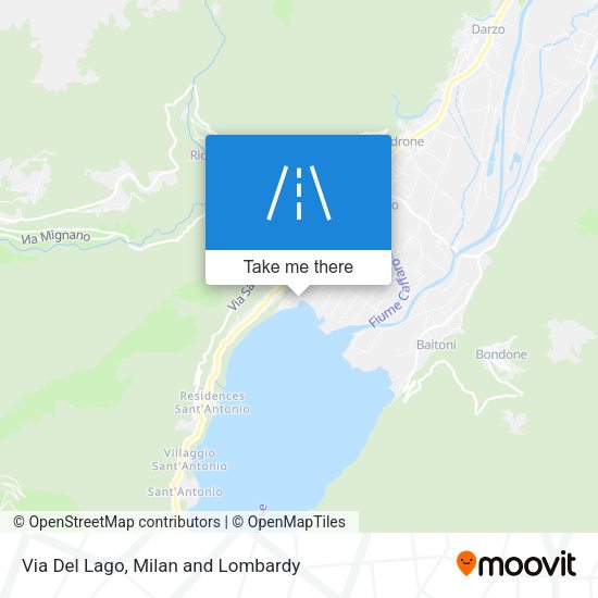 Via Del Lago map
