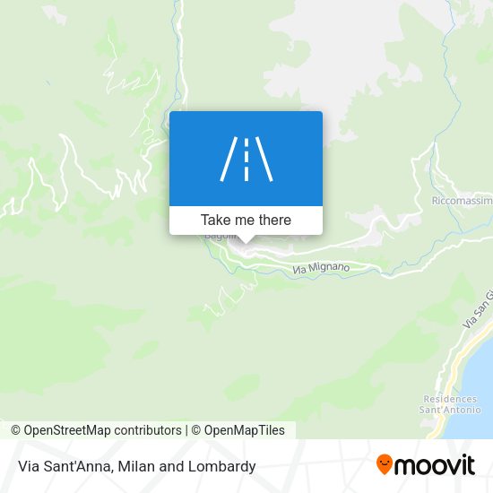 Via Sant'Anna map