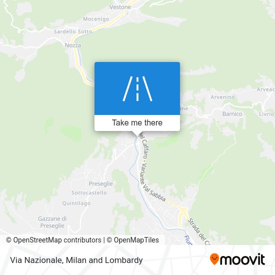 Via Nazionale map