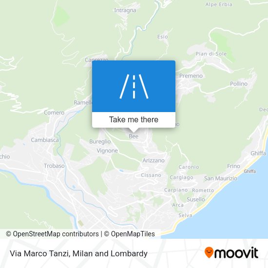 Via Marco Tanzi map