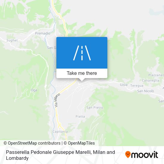 Passerella Pedonale Giuseppe Marelli map