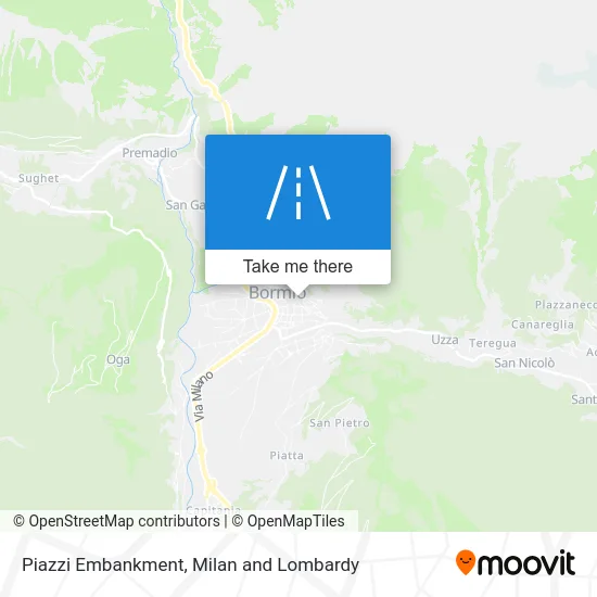 Piazzi Embankment map