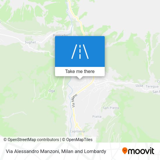 Via Alessandro Manzoni map