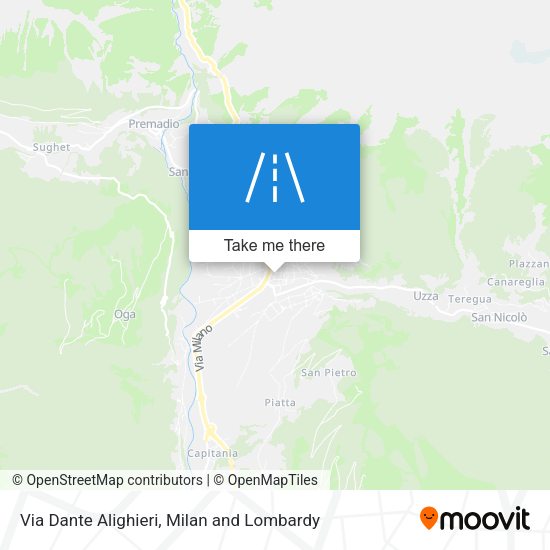 Via Dante Alighieri map