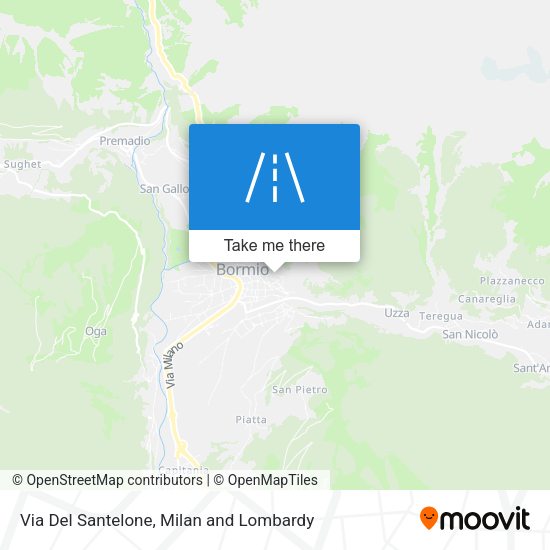 Via Del Santelone map