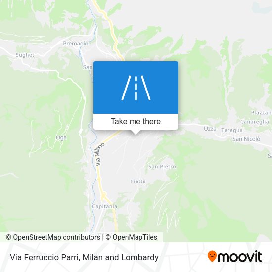 Via Ferruccio Parri map
