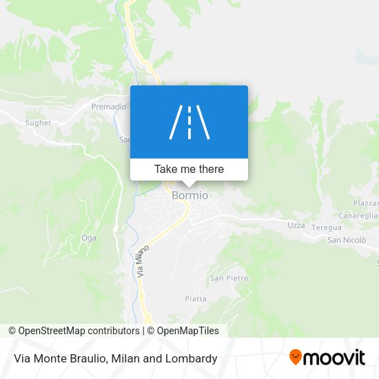 Via Monte Braulio map