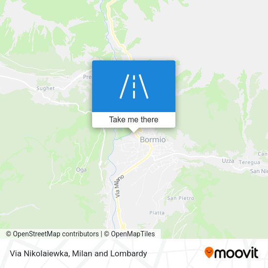 Via Nikolaiewka map