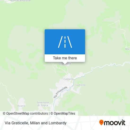 Via Graticelle map