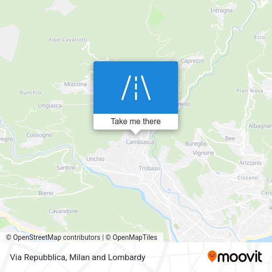 Via Repubblica map
