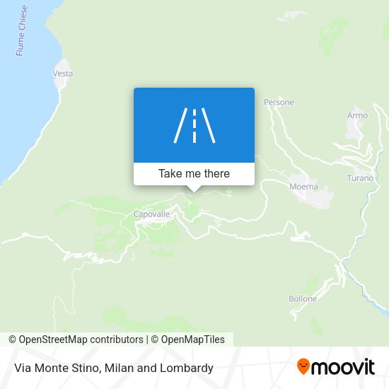 Via Monte Stino map