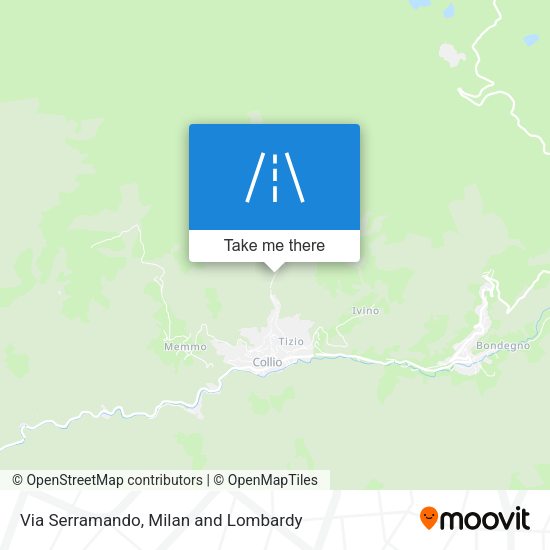 Via Serramando map