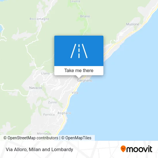 Via Alloro map