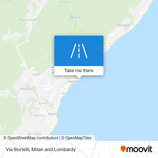 Via Bortelli map
