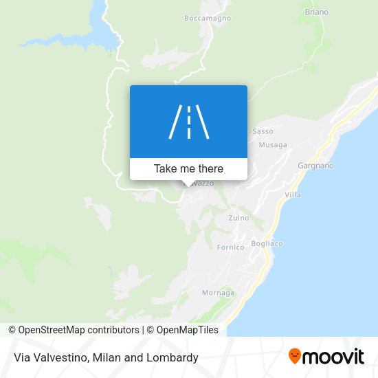 Via Valvestino map