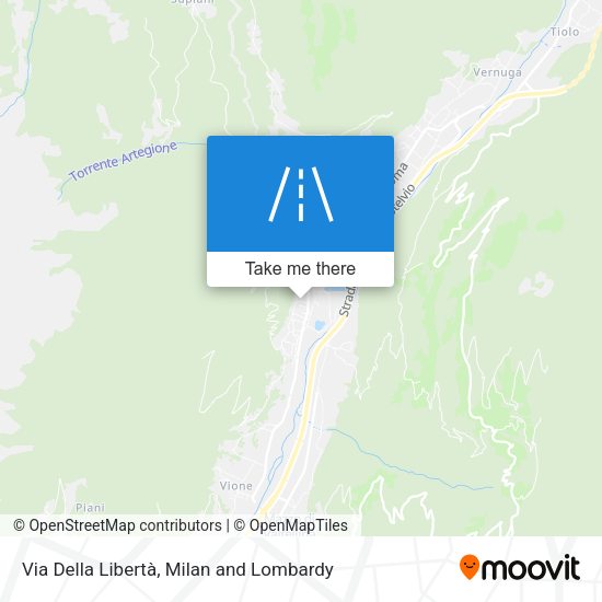 Via Della Libertà map