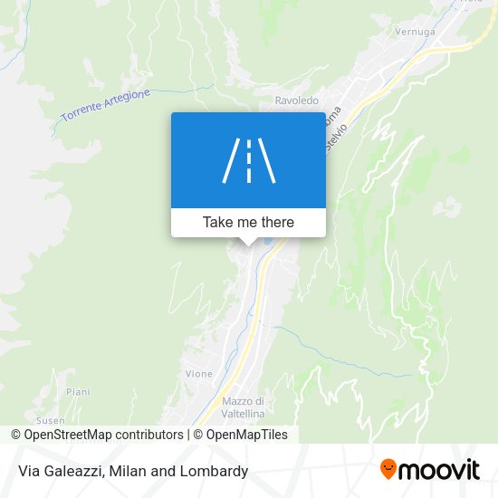Via Galeazzi map