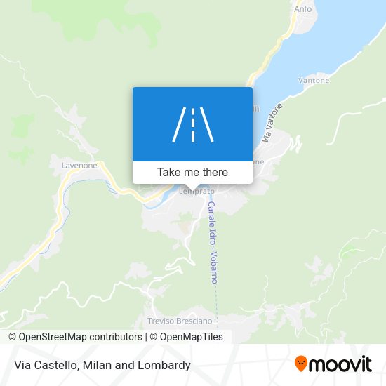 Via Castello map