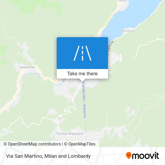 Via San Martino map